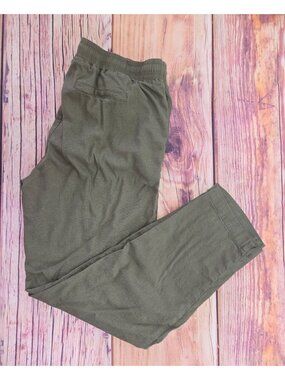 Kut From The Kloth Womens Olive Drawstring Pants Small